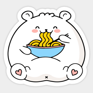 Ramen Bear Me Sticker